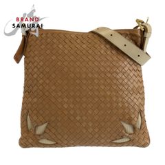 BOTTEGAVENETA ボッテガヴェネタ イントレチャート カットワーク 170023 VACG2 2572 ショルダーバッグ ポシェット レディース 1-0282801【中古】