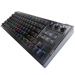 K1 PRO キーボード 赤軸 有線 キングジム ゲーミング テンキーレス リニア バックライト ボタン ボリューム付き ホットスワップ対応 ストリームデック pc ラピッドトリガー メカニカル 英語配列 英字配列 音量調整付き スイッチ 耐 f421b3ba