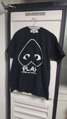 コム・デ・ギャルソン PLAY ハート ロゴ 半袖Tシャツ ブラック