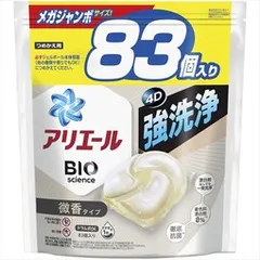 【単品】【P&G】アリエールジェルボール4D微香 つめかえメガジャンボサイズ
