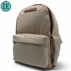 【希少/良品】Brunello Cucinelli ブルネロクチネリ リュック バックパック レザートリム テクニカルナイロン スエード レザー シルバー金具 メンズ レディース 男女兼用 大容量 A4