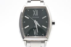 CITIZEN シチズン クロスシー xC エコドライブ 電波時計 H030-T016014 エコドライブ 電波ソーラー 腕時計 ブラック 文字盤 ステンレス ブレス 2010年代 レディース 中古