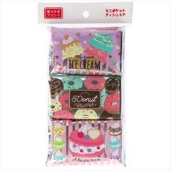 同じ商品3点セット ダイレイ スイーツパッケージ ポケットティッシュ ティッシュ