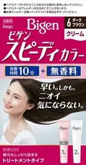 【単品】【ホーユー】ビゲン スピーディカラー クリーム 6 ダークブラウン【ヘアカラー・白髪用】
