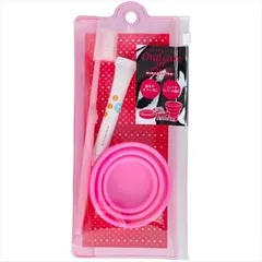 【同じ商品3点セット】【貝印】携帯用コップ付きハブラシセット【歯ブラシ】