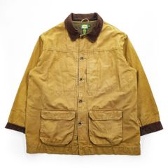 Cabela's 90년대 빈티지 덕지 사냥 재킷 XL 브라운 캔버스 초아 코트 칼라 코듀로이