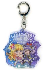 중고 キーホルダー キュアミラクル＆キュアマジカル 変身口上アクリルキーホルダー ふたりの奇跡!ふたりの魔法! 「魔法つかいプリキュア!」 プリティストア出張店限定