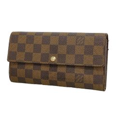 ルイ・ヴィトン Louis Vuitton ルイ・ヴィトン 長財布 ダミエ ポルトフォイユサラ N61734 エベヌレディース