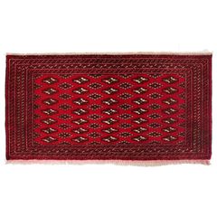 トルクメン 1970年代 550×1100mm セミアンティーク 手織り絨毯 ウール - vintagecarpet-アンティークペルシャ絨毯・ヴィンテージラグ専門店 배송비 무료