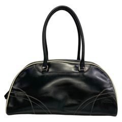 PRADA(プラダ) ハンドバッグ - 黒 レザー