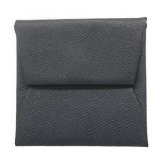エルメス Hermes エルメス 財布・コインケース バスティア ヴォーエプソン ブルーネイビー W刻印メンズ レディース