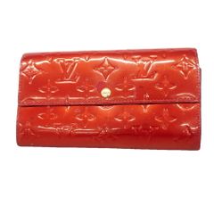 ルイ・ヴィトン Louis Vuitton ルイ・ヴィトン 長財布 ヴェルニ ポルトフォイユサラ M93530 ポムダムールレディース
