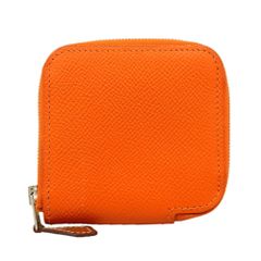 エルメス Hermes エルメス 財布・コインケース アザップロングシルクイン ヴォーエプソン オレンジ X刻印