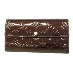 ルイ・ヴィトン Louis Vuitton ルイ・ヴィトン 長財布 ヴェルニ ポルトフォイユサラ M93524 アマラントレディース