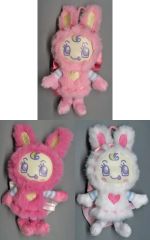 중고 ぬいぐるみマスコット・ぬいぐるみバッジ 全3種セット ふわふわぬいぐるみマスコット ～Ribbon～ 「ナルミヤキャラクターズ mezzo piano」