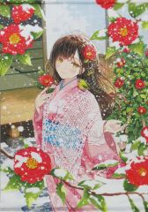 중고 タペストリー 朱坂明紗イラスト 2021/2/8 B2タペストリー 姫繰三六五タペストリーコレクション
