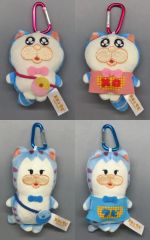 중고 ぬいぐるみマスコット・ぬいぐるみバッジ 全4種セット おきがえぬいぐるみマスコット 「メロとタビ」