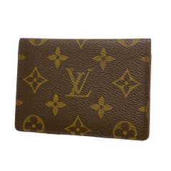 ルイ・ヴィトン Louis Vuitton ルイ・ヴィトン 名刺入れ・カードケース モノグラム ポルト2カルトヴェルティカル M60533 ブラウンメンズ 여성