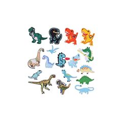 新品 heizi 恐竜 ワッペン アイロン 男の子 17点セット かわいい 刺繍 アイロンワッペン 大きい 小さい わっぺん 1