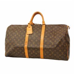 6ke5177 ルイヴィトン ボストンバッグ モノグラム キーポル55 M41424 ブラック 중고 メンズ レディース ユニセックス