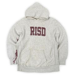 チャンピオン Champion 80s 80年代 リバースウィーブ スウェットパーカー MADE IN USA アメリカ製 染み込みプリント REVERSE WEAVE トリコタグ ヴィンテージ 古着 霜降りグレー XL 중고