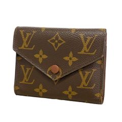 ルイ・ヴィトン Louis Vuitton ルイ・ヴィトン 三つ折り財布 モノグラム ポルトフォイユ ヴィクトリーヌ M62472 ブラウンレディース