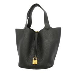 エルメス Hermes エルメス ハンドバッグ ピコタンロックMM トリヨンクレマンス ブラック Y刻印レディース