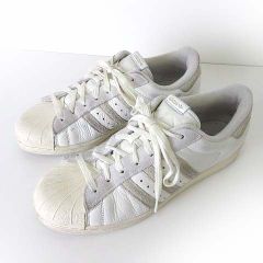 アディダスオリジナルス adidas originals スニーカー SUPERSTAR 82 スーパースター 82 シューズ シボ革 レザー 28.5cm 白 ホワイト グレー ビッグサイズ US 10.5 靴 シューズ 大きいサイズ
