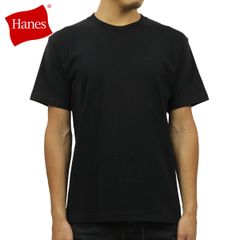 헤인즈 티셔츠 비피 맨즈 반소매 정규 판매점 HANES 크루넥 헤비 웨이트 무지 HANES BEEFY T-SHIRT 1P H5180 090 BLACK