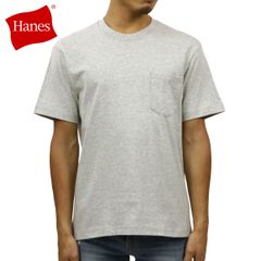 헤인즈 티셔츠 비피 포켓 맨즈 반소매 정규 판매점 HANES 크루넥 헤비 웨이트 포켓 T 무지 HANES BEEFY POCKET T-SHIRT H5190 060 HEATHER 그레이