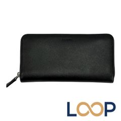 プラダ ■中古■ ラウンドジップ 長財布 ウォレット サフィアーノ ブラック 2M1317 箱 【743702】15