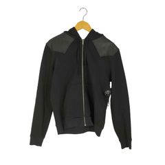 サンローランパリ SAINT LAURENT PARIS フランス製 レザーヨーク ジップパーカー メンズ import：L