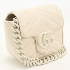 GUCCI グッチ チェーンバッグ GGマーモント 739599 ショルダーバッグ レザー 중고 レディース