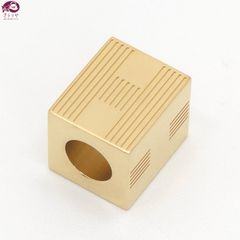 HERMES エルメス キューブ トーテム スカーフリング ライトゴールド系カラー パーマブラス 縦1.5㎝ 内径0.7㎝ 14.33g キューブ H デザイン フランス製