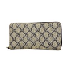 グッチ Gucci グッチ 長財布 GGスプリーム 410102 ネイビー レディース