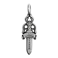 Chrome Hearts クロムハーツ DOUBLE DAGGER ダブル ダガー ペンダント トップ ネックレス SV925 シルバー メンズ