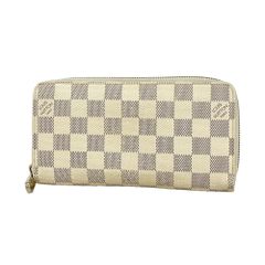 ルイ・ヴィトン Louis Vuitton ルイ・ヴィトン 長財布 ダミエ・アズール ジッピーウォレット N60019 ホワイトレディース
