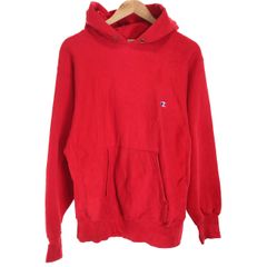 【中古】　Champion REVERSE WEAVE　パーカー　90s vintage　90年代　OLD　トリコタグ　プルオーバー　トップス　裏起毛　無地　ワンポイント　USA製　アメカジ　古着　/1591