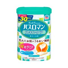 バスロマン 入浴剤 スキンケア Wセラミド ホワイトフローラルの香り 600g 保湿 薬用 バスソルト 粉末入浴剤 医薬部外品 600グラム x 1