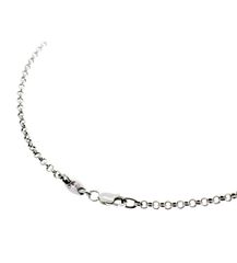 크롬 하트 CHROME HEARTS NECKCHAIN ​​R18 롤 チェーン シルバー ネックレス 54156