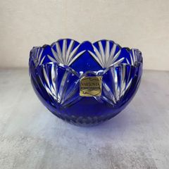신품 미사용 VARSOVIA バルソビア 크리스탈 유리 그릇 화분 폴란드 크리스탈 유리