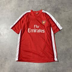 GQ7044◇Arsenal : 08‐10 ユニフォーム レプリカ◇M◇赤系 アーセナルFC ゲームシャツ サッカー 半袖Tシャツ