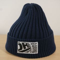 LayLax DRE メンズ・ボーイズ 編み込みニット帽 紺色帽子 ニットキャップ サイズ５５cm〜５７cm キャップ 帽子 日本製 3.3.