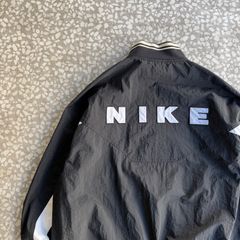 Archive アーカイブ Y2K NIKE 90′s- half zip nylon jacket sizeXL オールドナイキ ハーフジップ ナイロンジャケット 背面ビッグ刺繍ロゴ ストリート 菅田将暉 スウッシュ ユニセックス 銀タグ 長袖