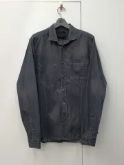 DIESEL ヴィンテージウォッシュ ブラック デニムシャツ