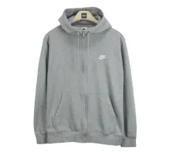 23599 NIKE 秋冬 起毛 フード ジップアップ ジャージ ジャケット 105 メンズ アウター ブランド古着