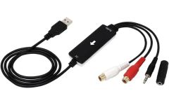新品 PCハード RCA/3.5mm端子-USBオーディオキャプチャーケーブル CAP-RCA35USB