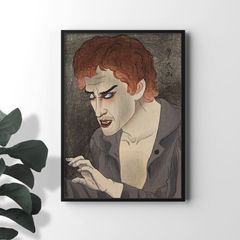 A3 사이즈 야마무라 경화 포스터 이원의 꽃 13대째 모리타 감장의 장발 우키요에 일본화 아트 포스터 rossografico 35-101002_a3