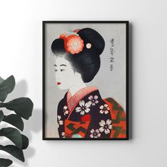 A3 사이즈 야마무라 경화 포스터 마이코 우키요에 일본화 아트 포스터 rossografico 35-101001_a3
