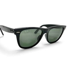 Ray-Ban レイバン WAYFARER ウェイファーラー サングラス RB2140-A 901 ポリッシュドブラック×グリーンレンズ キングラム[05]